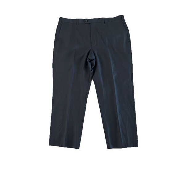 Santorelli Mens NEW Romeo Luxury 100% Wool Black Dress Pants 40W Made in Italy - Picture 1 of 12